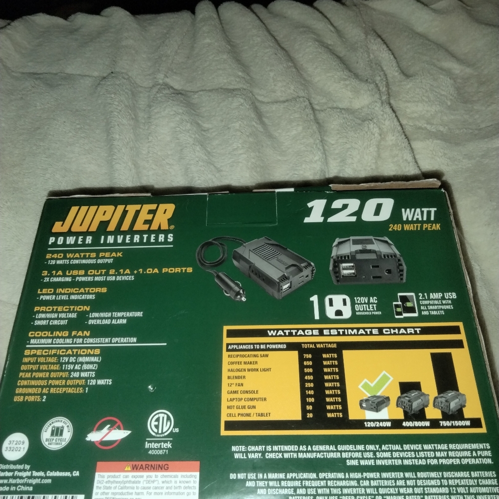 120 watt power inverter 240 watt peak